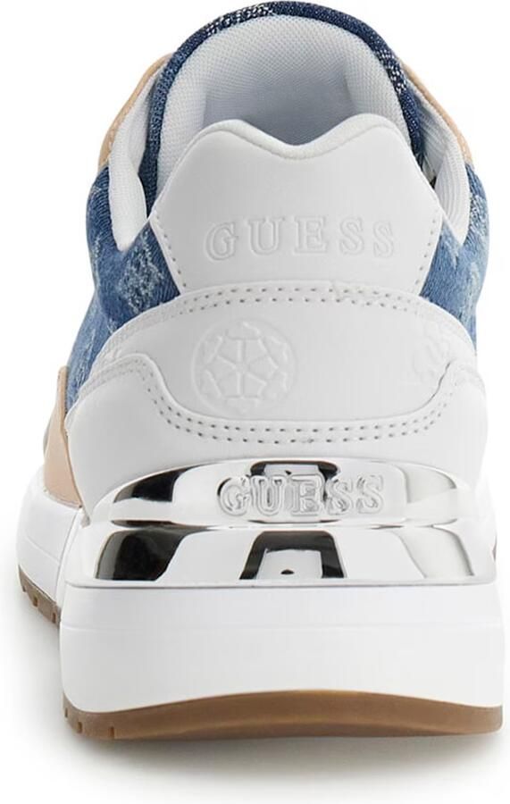 GUESS Sneakers laag 'Moxea20' camel blauw denim wit - Foto 3