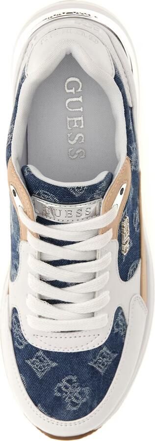 GUESS Sneakers laag 'Moxea20' camel blauw denim wit - Foto 5