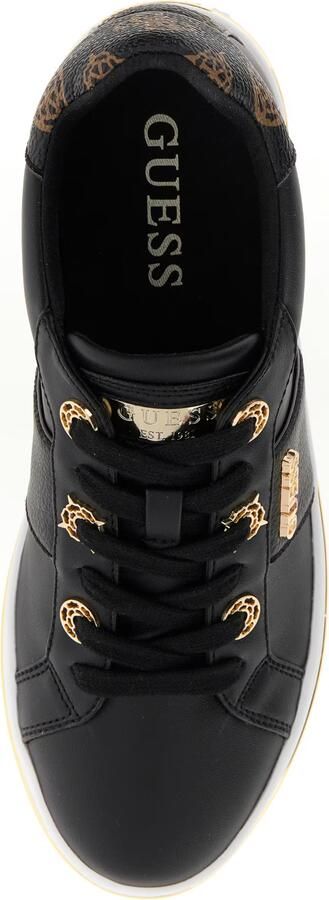 GUESS Sneakers laag 'STEW' bruin goud zwart - Foto 5