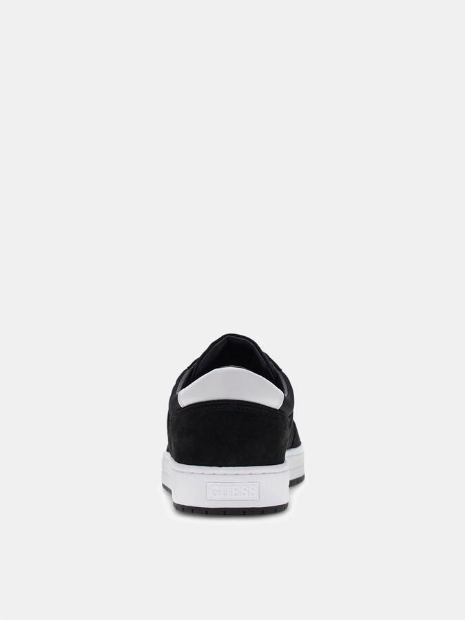 Guess Sneakers van mix van leer en textiel met labeldetail model 'UDDENT' - Foto 2