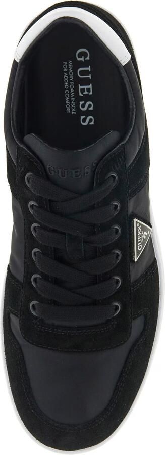 Guess Sneakers van mix van leer en textiel met labeldetail model 'UDDENT' - Foto 5