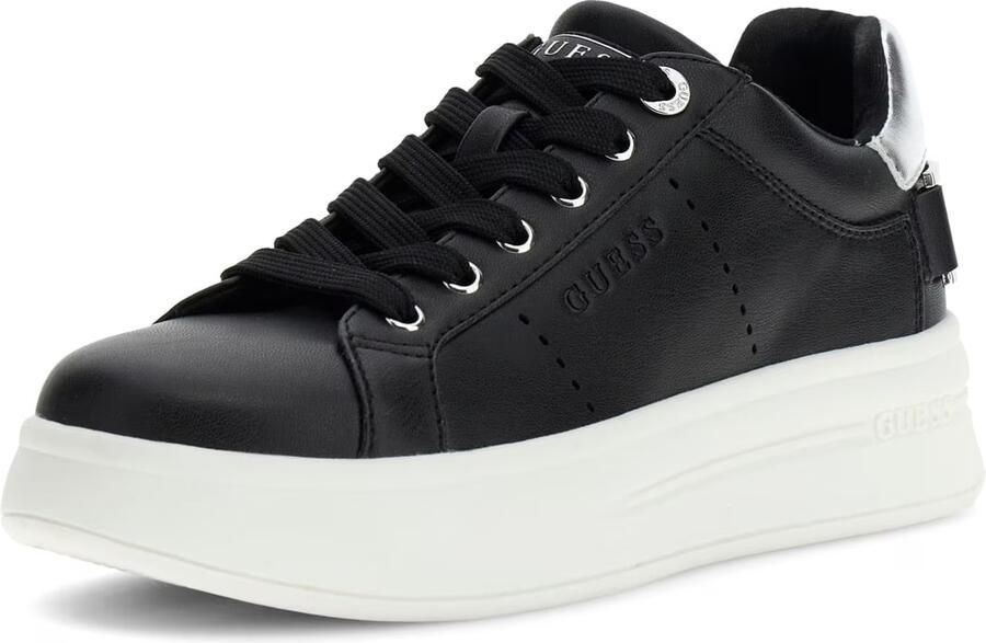 GUESS Sneakers laag 'WESLI' zwart zilver - Foto 2