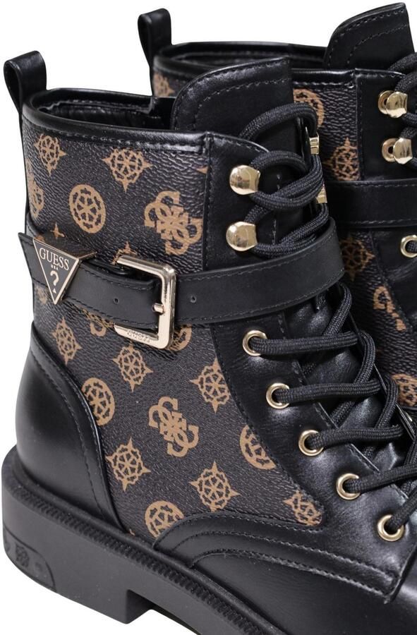 GUESS dameslaarzen met veters Fellini zwart-bruin - Foto 5