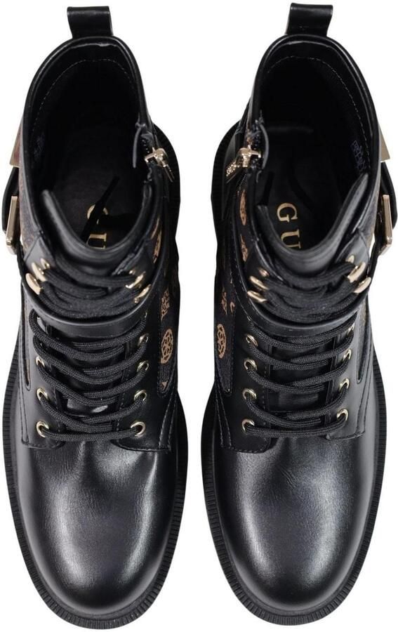 GUESS dameslaarzen met veters Fellini zwart-bruin - Foto 6