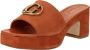 Guess Bruine Suede Platform Sandalen Beige Dames - Thumbnail 4