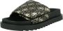 GUESS Fabetzy Dames Slippers Black Platino - Thumbnail 4