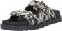 Guess Blauwe Platte Sandalen voor Vrouwen Multicolor Dames - Thumbnail 4