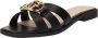 Guess Zwarte Leren Sandalen met Bandjes Symo Black Dames - Thumbnail 4