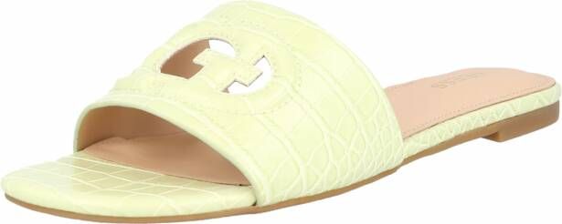 GUESS Tashia slippers met crocoprint limegroen - Foto 11