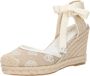 Guess Sandalen met hak Cyrena in beige - Thumbnail 1