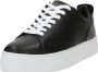 Guess Lage PU leren sneakers Gianelle Black Dames - Thumbnail 1