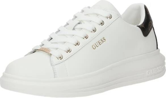 Guess Witte Bruine Leren Vibo Sneaker White Heren - Foto 3
