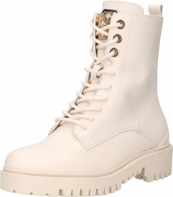 GUESS Olone Veterboots Laarzen Met Veters Dames Wit - Foto 17