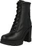 GUESS Xennia Veterboots Laarzen Met Veters Dames Zwart - Thumbnail 3