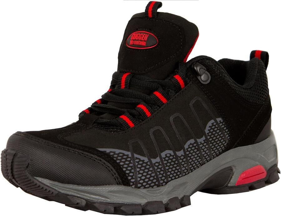 Guggen Mountain Sportieve veterschoen ' T002' rood zwart