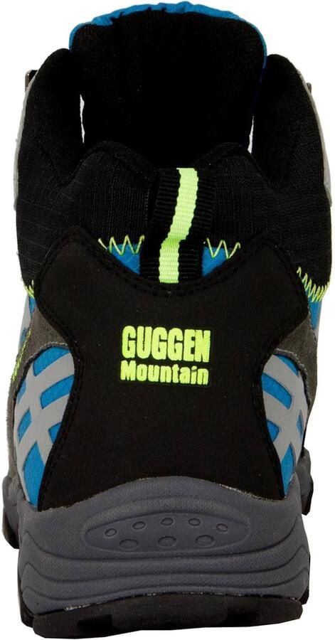 Guggen Mountain Veterlaarzen 'M011' blauw neongeel lichtgrijs zwart - Foto 5