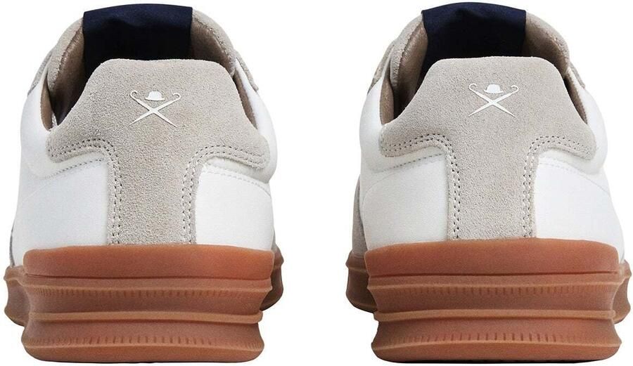 Hackett London Sneakers laag 'Brando Circuit' donkerbeige wit - Foto 4