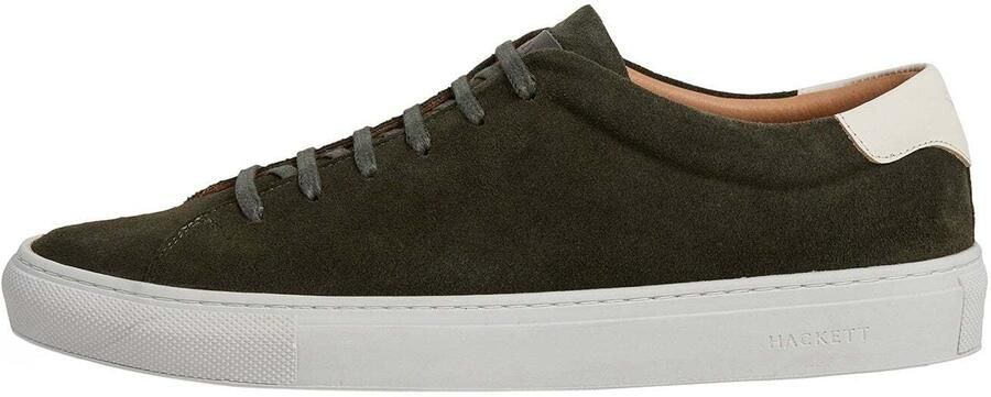 Hackett London Sneakers laag olijfgroen