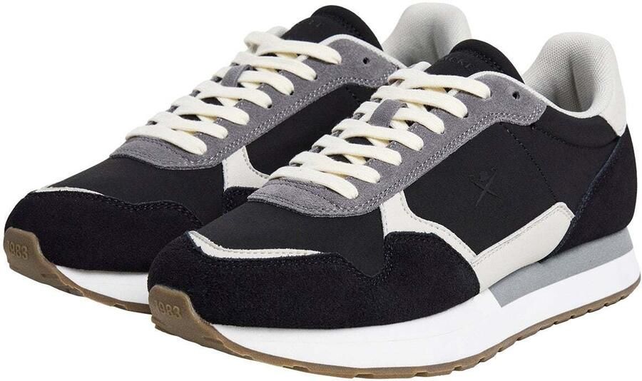 Hackett London Sneakers laag 'Vector Device' grijs zwart wit - Foto 5