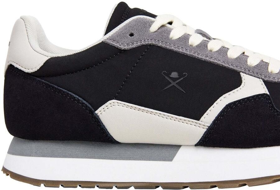 Hackett London Sneakers laag 'Vector Device' grijs zwart wit - Foto 3