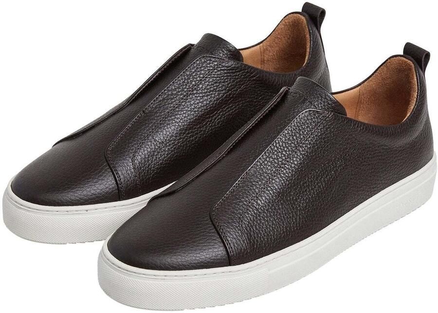 Hackett London Sneakers laag ' VISION PEBBLE ' chocoladebruin - Foto 4