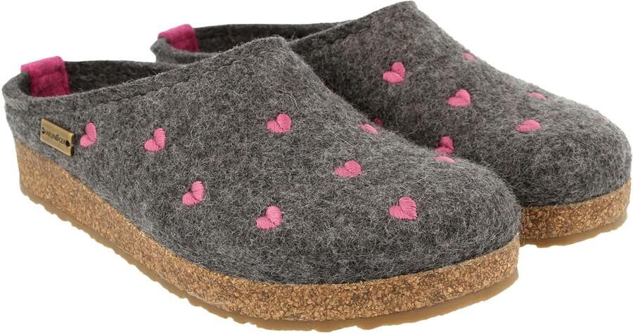 Haflinger Pantoffels CUORICINI ANTRA WOLLFILZ CALZ G - Foto 8