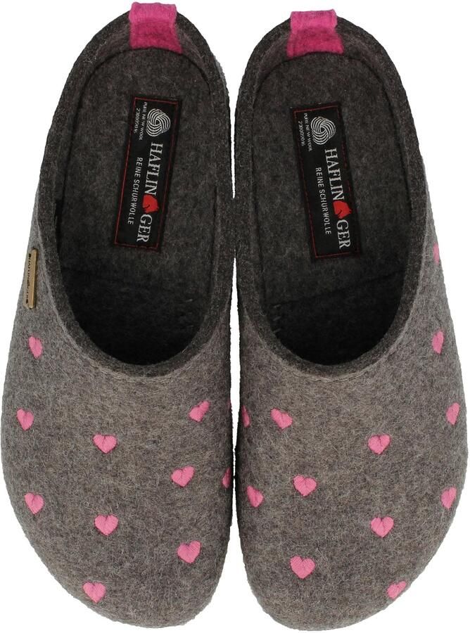 Haflinger Pantoffels CUORICINI ANTRA WOLLFILZ CALZ G - Foto 5
