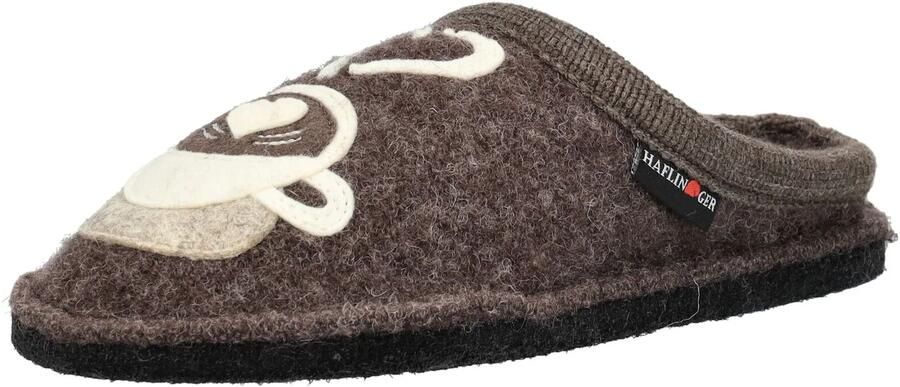 HAFLINGER Huisschoen beige beige gemêleerd chocoladebruin - Foto 2
