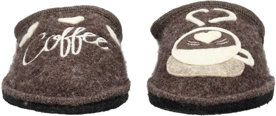 HAFLINGER Huisschoen beige beige gemêleerd chocoladebruin - Foto 8