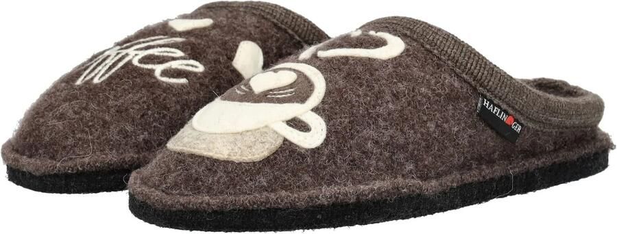 HAFLINGER Huisschoen beige beige gemêleerd chocoladebruin - Foto 9