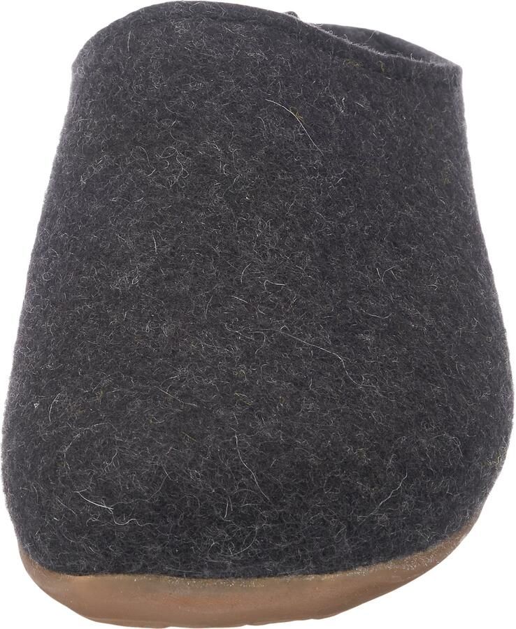 Haflinger Everest Fundus instap pantoffel donkergrijs - Vilt comfortabel antislip - Foto 4