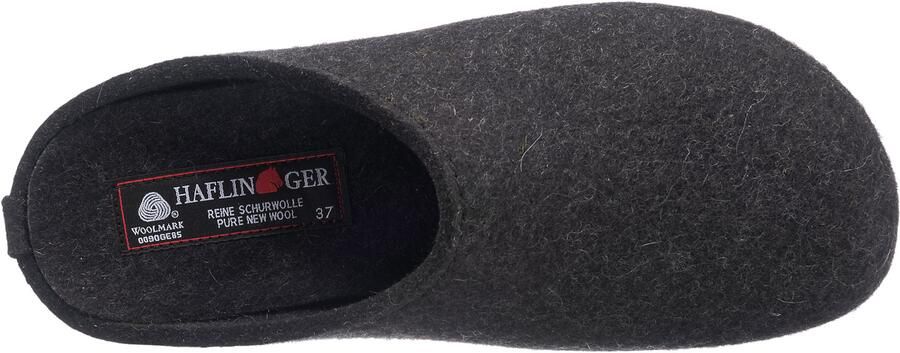 Haflinger Everest Fundus instap pantoffel donkergrijs - Vilt comfortabel antislip - Foto 6