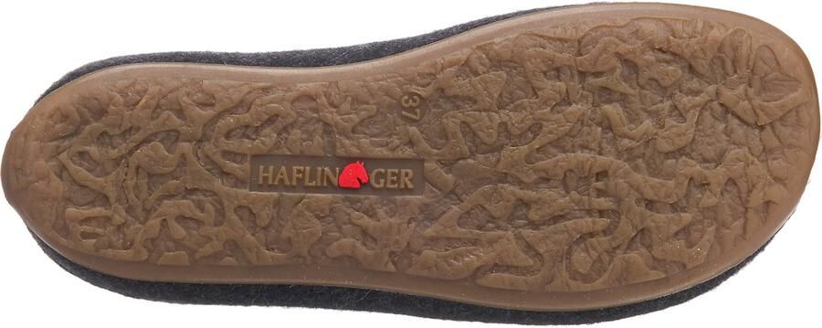 Haflinger Everest Fundus instap pantoffel donkergrijs - Vilt comfortabel antislip - Foto 7