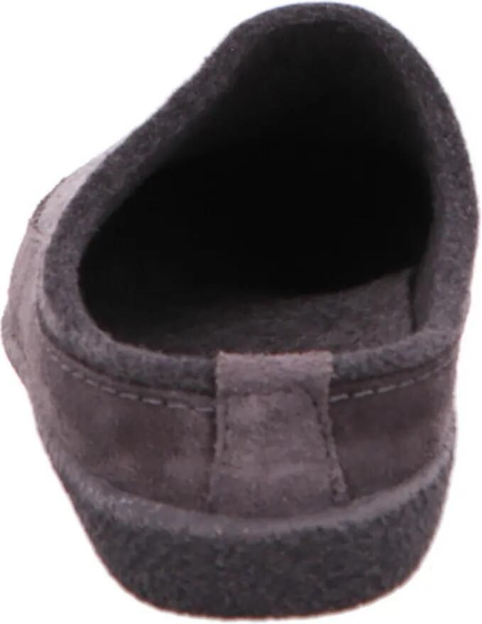 Haflinger Blizzard Skane 004 Anthrazit Pantoffels Open Sloffen Grijs Vilt en Suede Heren Grijs - Foto 7