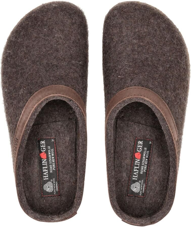 Haflinger Grizzly Torben Pantoffels bruin - Foto 4