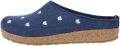 Haflinger Women's Grizzly Cuoricini Pantoffels blauw - Wit