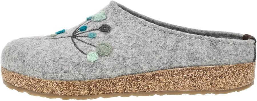 Haflinger Everest Foc Anthrazit Pantoffels Dichte Sloffen Grijs Vilt Dames Grijs - Foto 11