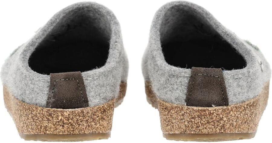 Haflinger Everest Foc Anthrazit Pantoffels Dichte Sloffen Grijs Vilt Dames Grijs - Foto 8