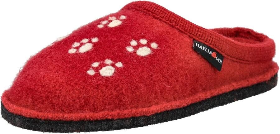 HAFLINGER Huisschoenen rood wit