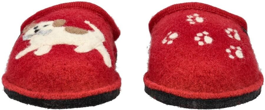 HAFLINGER Huisschoenen rood wit - Foto 4