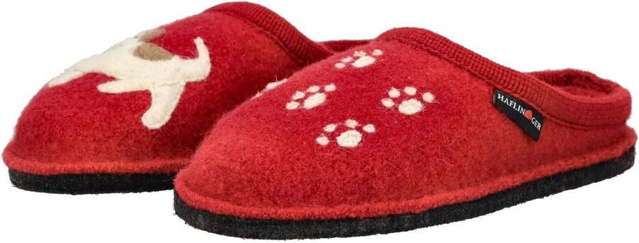 HAFLINGER Huisschoenen rood wit - Foto 5