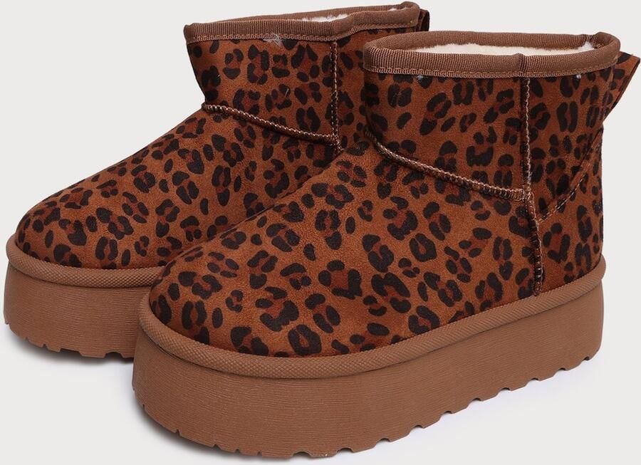 Hailys Boots kastanjebruin cognac zwart - Foto 3