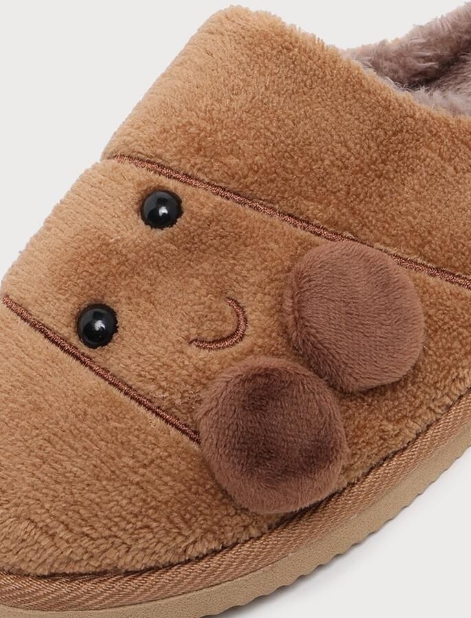 Hailys Huisschoenen 'Cr44ossi' bruin pueblo zwart - Foto 3