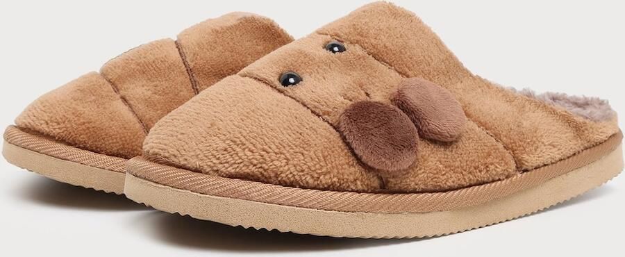 Hailys Huisschoenen 'Cr44ossi' bruin pueblo zwart - Foto 6