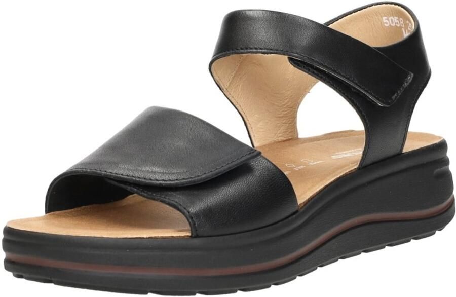 Hartjes 132.2002 10 01.00 H Zwarte Leren Dames Sandalen 100% Chroomvrij Zwart - Foto 2