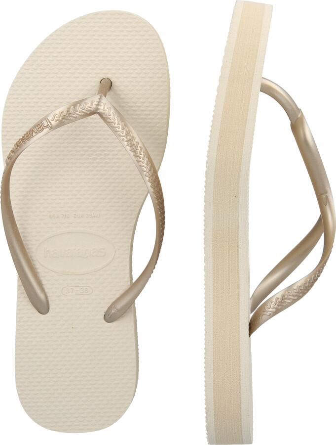 Havaianas Slim Slippers en Sandalen Dames Beige Plastic - Foto 7