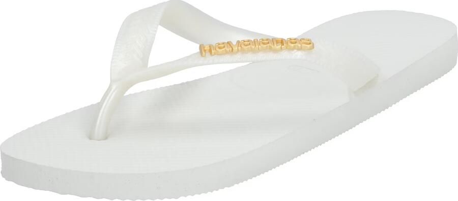 Havaianas Top Logo Metallic Teenslippers met Logo Embleem 41 42 Wit - Foto 3