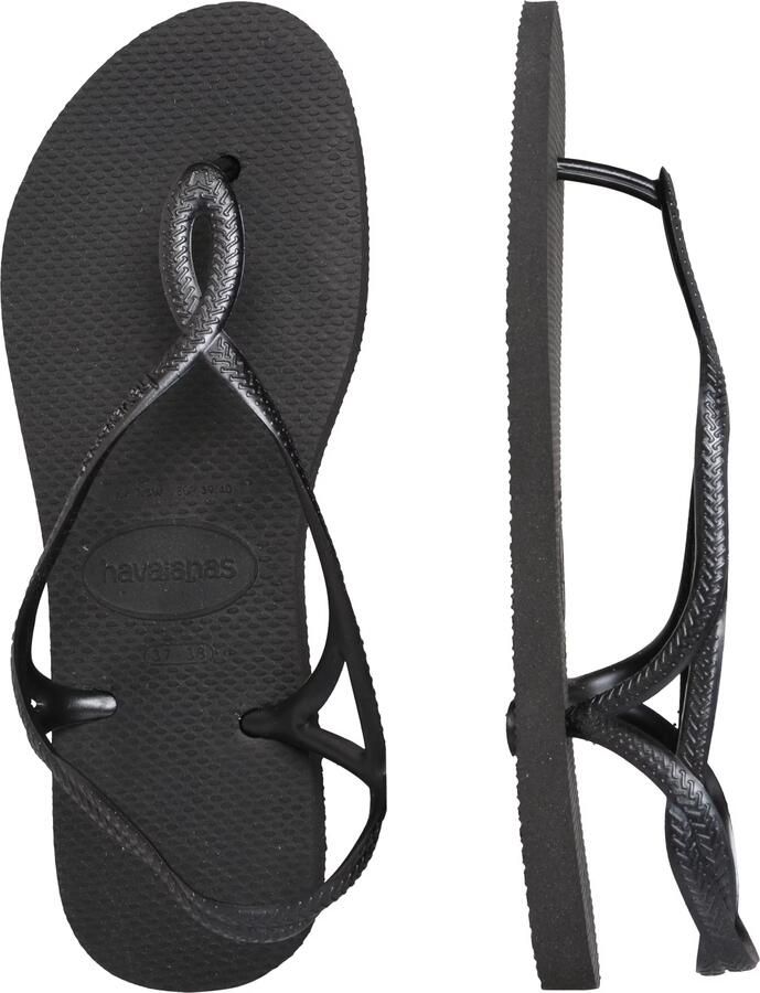 HAVAIANAS Teenslippers Dames Luna Maat: 41 Materiaal: Rubber Kleur: Zwart - Foto 14