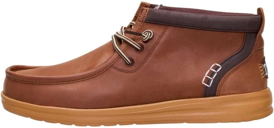 HEY DUDE Chukka Boots 'Wally Mid GripR Leather' bruin - Foto 8