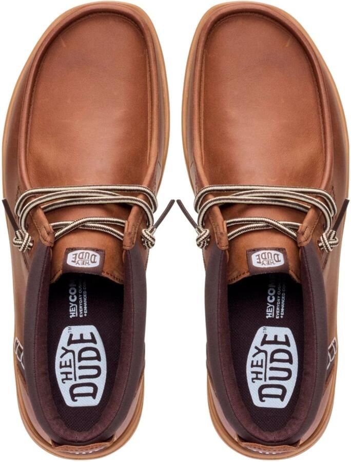 HEY DUDE Chukka Boots 'Wally Mid GripR Leather' bruin - Foto 5